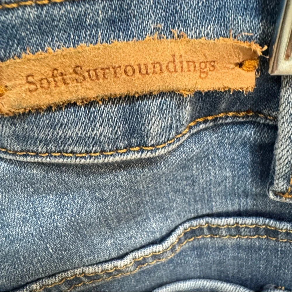 Soft Surroundings The Ultimate High Rise Slim Jeans Size 10 Light Wash 041921